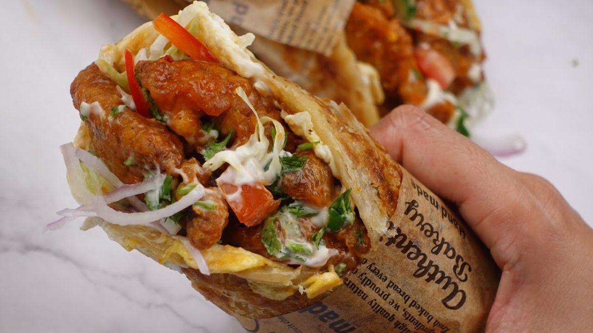 Dynamite Chicken Paratha Roll Recipe By Recipes Of The World