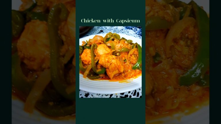 Chicken with Capsicum #food #pakistanicuisine #urdurecipe #shortsfeed #shortsvideo