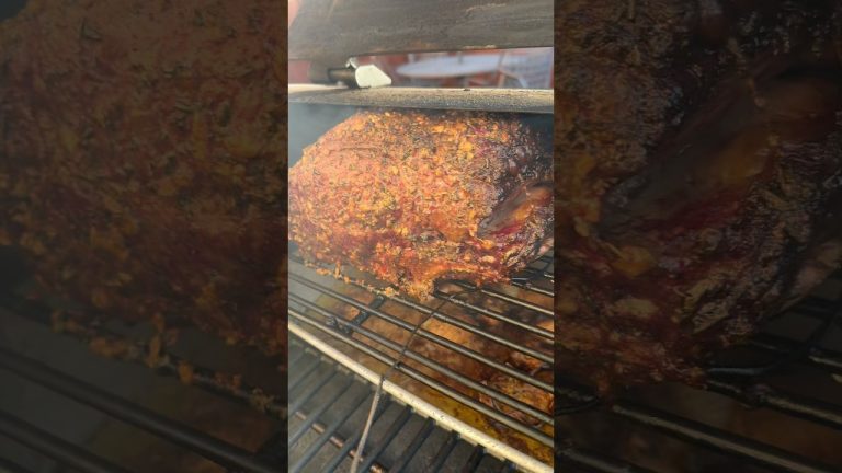 Smoked Prime Rib Roast with a compound butter and a Red Wine Au Jus at the Fire Station 🚒