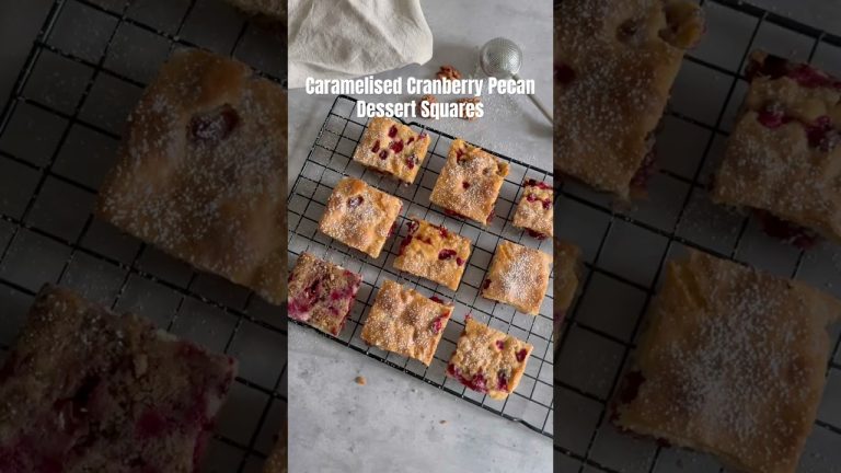 Caramelized Cranberry Pecan Dessert