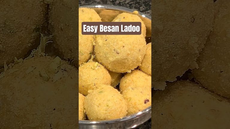 EASY Besan Ladoo I Instant Recipe I 5-Ingredient Indian Sweet I No Fry Version I  Renays Kitchen