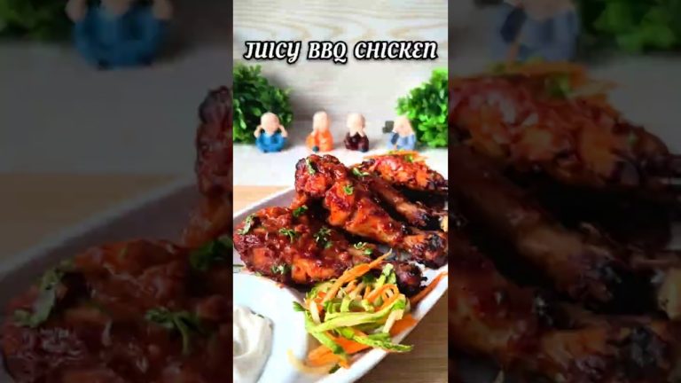 Juicy BBQ Chicken Drumsticks 🍗 | Oven Roasted Barbecue Chicken #shorts #bbq #chicken #viral #nonveg