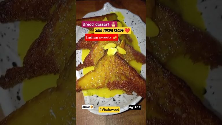 1 Bread se Bana Halwai Style Sahi Tukda 😍 | Itna Soft Ki Munh Me Pighal Jaye #gik12 #indian #sweet