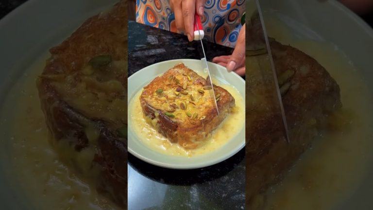 Bread Dessert recipe 😋#azanfood #foodclips #cookingshorts #desserts