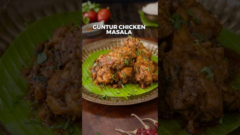 Guntur Chicken Masala | Chicken Recipe | Spicy Guntur Chicken Dry #shorts #gunturchicken