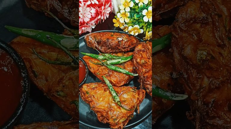 Crispy Onion Bread Pakoda Recipe 🍞 #recipe #shorts #trending