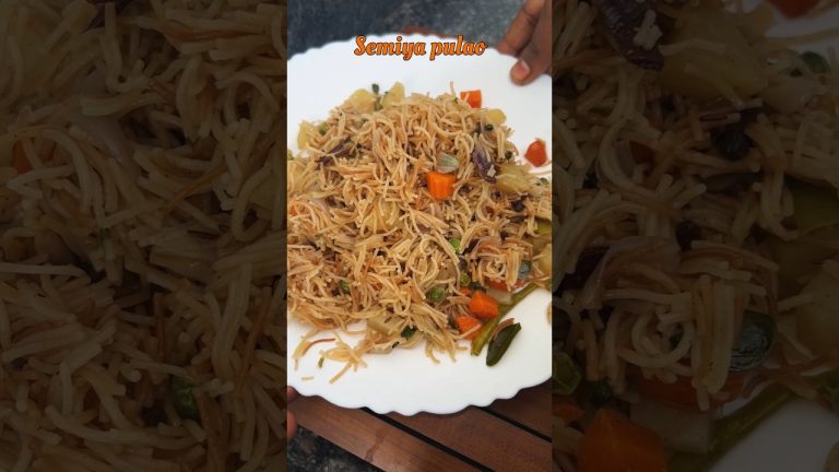 semiya pulao recipe must try recipe 😋 #shorts #ytshorts #food #cooking #foodshorts #minivlog #foodie