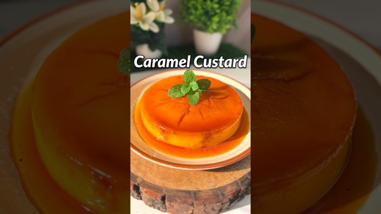 Caramel Custard Pudding Recipe #custard #pudding #recipe