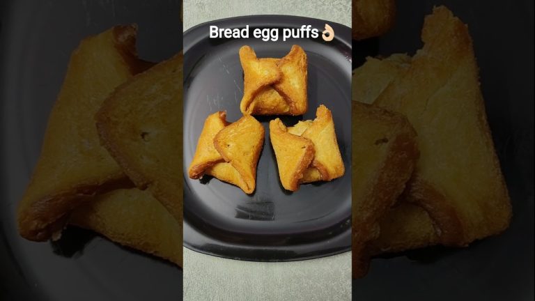 🔥 Easy Bread Egg Puffs Recipe |  Egg puffs without oven #shorts #viralshorts