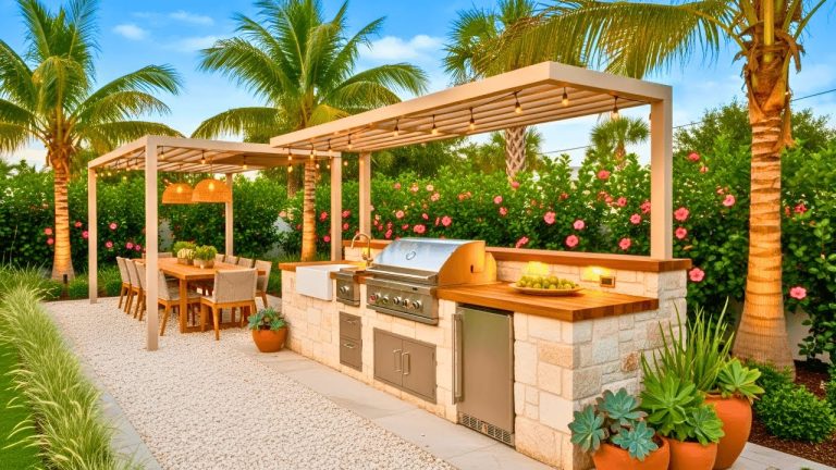 100+ Stunning Outdoor BBQ Kitchen Designs 2026:Creative Backyard Grilling & Pizza Oven Station Ideas