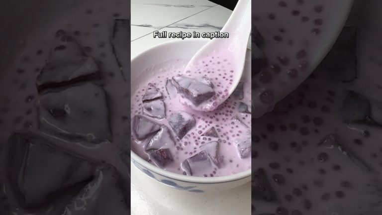 Sweet Potato Sago Coconut Milk Recipe – Yummy Dessert! #homemaderecipe #easyrecipe