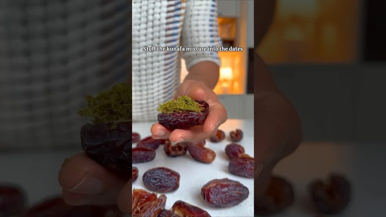 Dubai chocolate dates @wildcookbook #shorts #shortsfeed #chocolate #dubaichocolate #kunafa #dates