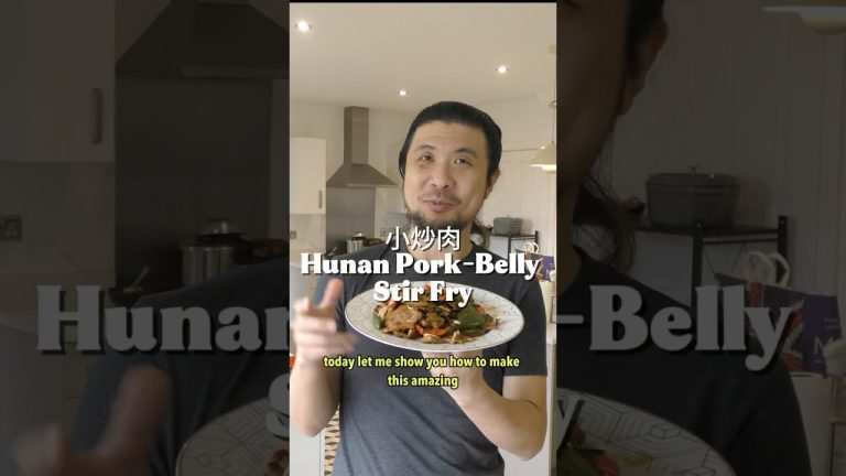 Hunan pork belly stir fry #cooking #stirfry #hunan #porkbelly