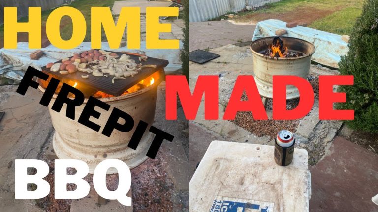 making a cool fire pit/BBQ from scrap