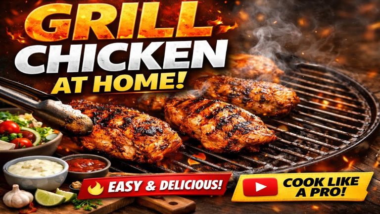 Crispy Grill Chicken Recipe | Long Chicken Pieces | Desi BBQ Style
