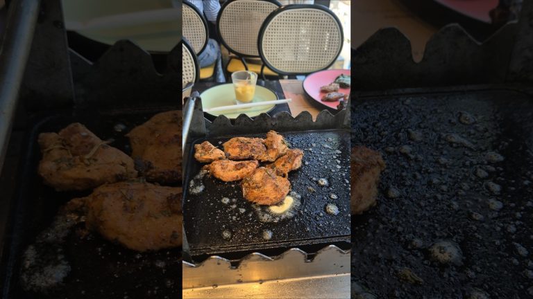 Eating Chicken Tikka on Lava stone #BBQ #chickentikka