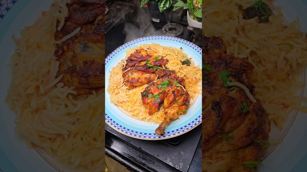 simple roast with yellow rice #chicken #shorts #shaheenasyed