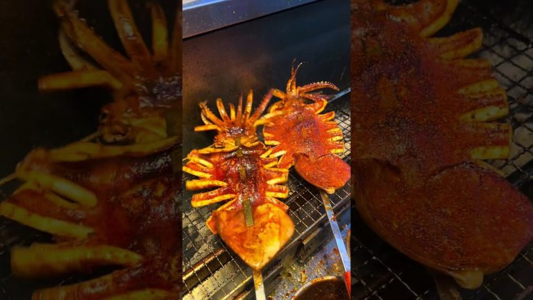 BBQ Grilled Squid Street Food – Juicy & Tender #shorts