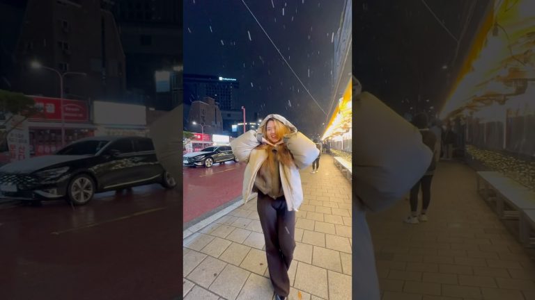 K-BBQ at midnight, snow by 4AM. Seoul, you’re unreal. ❄️🍽️ #christmas #seoulnightview #seoultravel