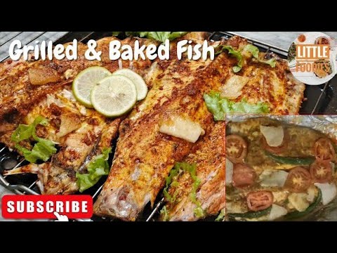 Grilled Fish| Simple & Delicious Baked Fish Recipe |BBQ Grilled Fish Recipe| littlefoodies.