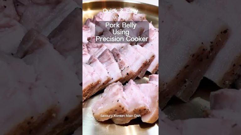 Juicy Sous Vide Pork Belly with Kimchi 😋 Anova Precision Cooker Recipe👩‍🍳