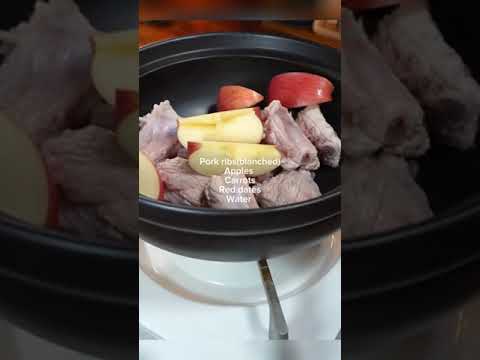 Pork Rib Soup With Carrots And Apples ||Easy Food Recipes #food #recipe #cooking #foryou #shorts