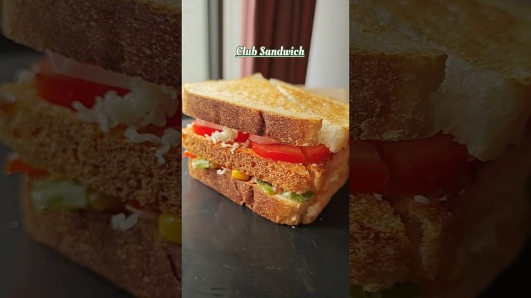 Club Sandwich | Three Layer Sandwich #shorts #viral #trending #sandwich #youtubeshorts #recipe