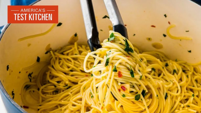 Simple and Easy Pasta with Olive Oil and Garlic (Aglio e Olio) | America’s Test Kitchen