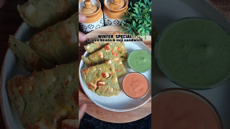 Green bean & suji sandwich #shorts #snacks #sandwich #asmr #asmreating #asmrsounds #trending #recipe