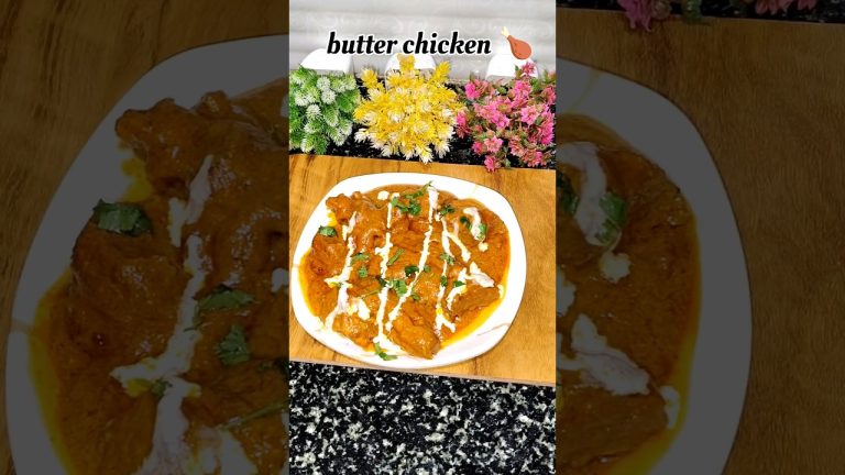 butter chicken recipe 🍗 |  Creamy Indian Chicken Curry#shorts #butterchicken #food#cooking