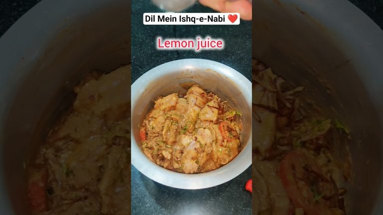 Dil Mein Ishq-e-Nabi ﷺ | Special Chicken Recipe with Islamic Sound | Easy & Tasty Chicken #shorts