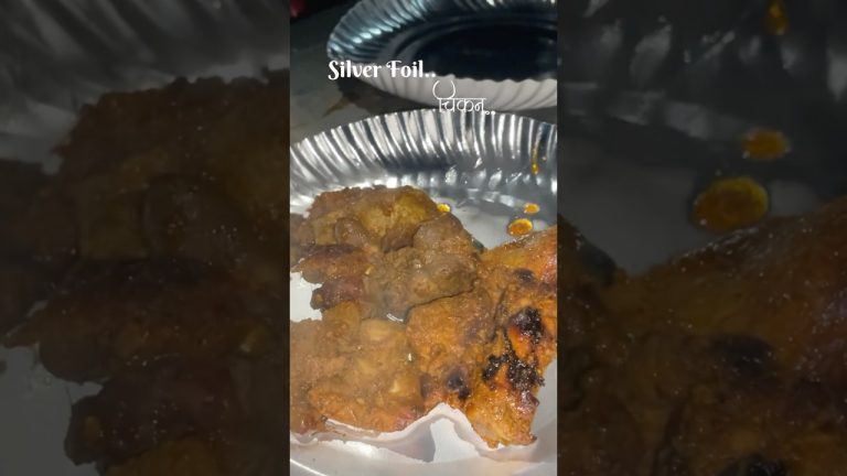 Silver Foil Chicken 🍗 #cookingchannel  #chickenrecipes #konkan #ytshorts #tranding #mumbai #koli