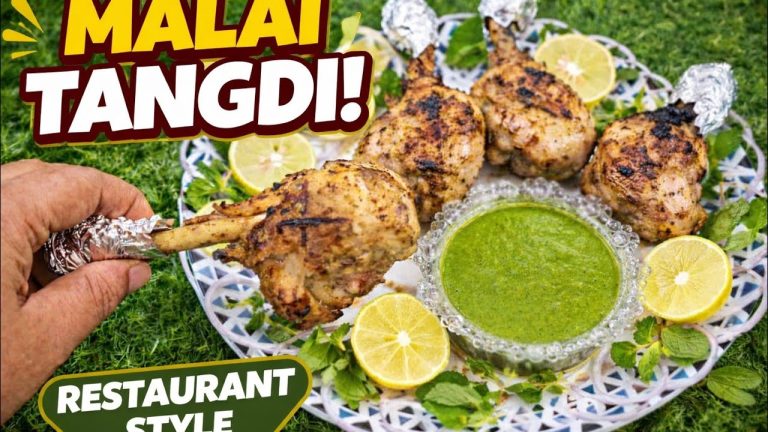 Chicken Malai Tangdi Recipe 😋 | मलाईदार और जूसी | Easy Restaurant Style