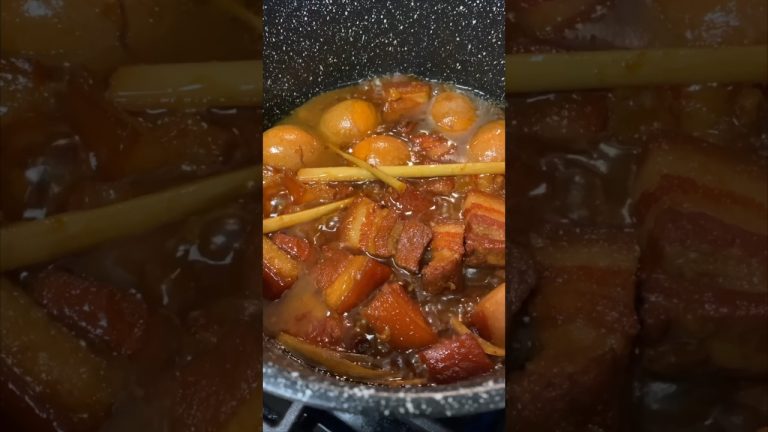 Lao Thom Khem Recipe. Asian Carmelized Braised Sweet Pork #shorts #short #viral #viralvideo #laos