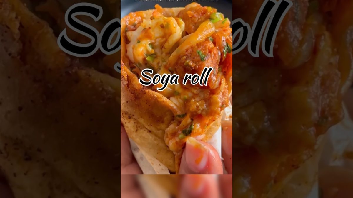 how to make soya chunks roll  #bollywood #recipe #zomato #food