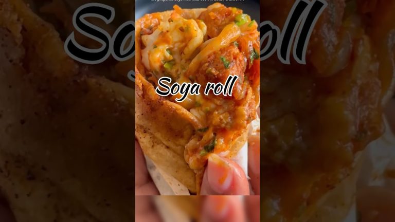 how to make soya chunks roll  #bollywood #recipe #zomato #food
