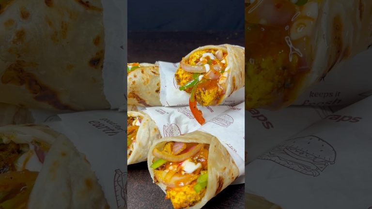 Paneer Kathi Roll #shorts #recipe #cooking  #kathiroll