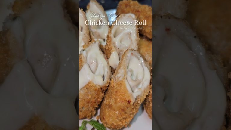 Chicken Cheese Roll #chickencheeserolls #shorts #cookwithjudyandflo #trending