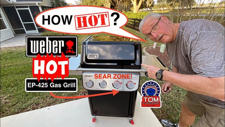 All New Weber EP-425 Gas Grill! / How Hot Does The Sear Zone Get? / Chuck Eye Steak!