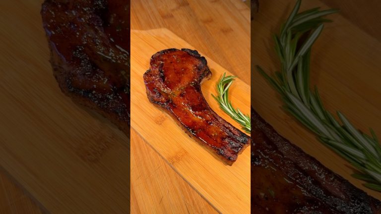 🍖🔥🌿 Glazed Berkshire Pork Chop