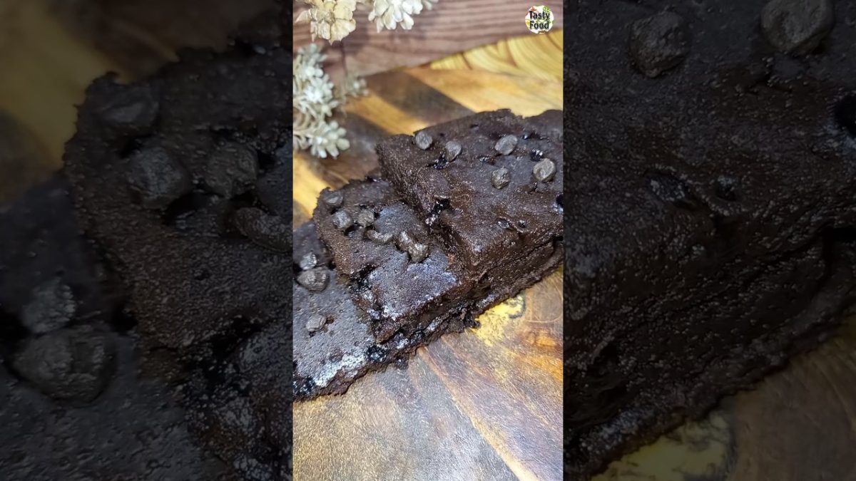 Chocolate Fudgy Brownie Recipe #shorts #recipe #brownie #cake #dessert #sweet #viral