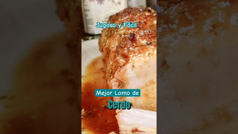 Lomo de cerdo al horno jugoso y fácil 🔥 #shorts