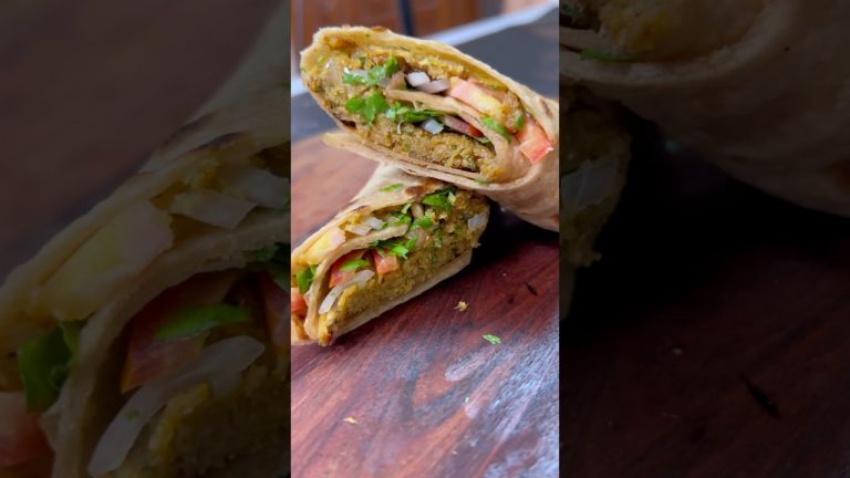 High Protein Soya Tikki Roll #food #recipe