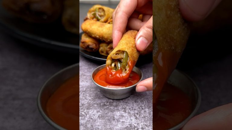 जब स्प्रिंग रोल घर पर बना सकते है तो बाहर से क्यो लाना Spring Roll Recipe #shorts #trending #ytshort