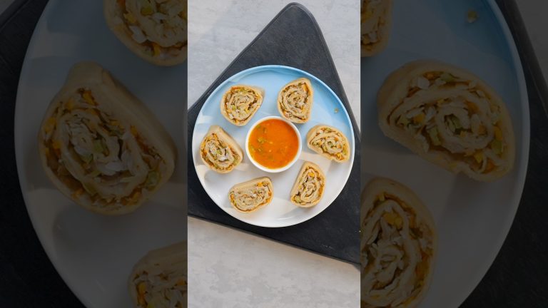 Desi Korean Khana 😂😂😂❤️❤️❤️- Healthy Veg Roll Recipe #bharatzkitchen #food #cooking