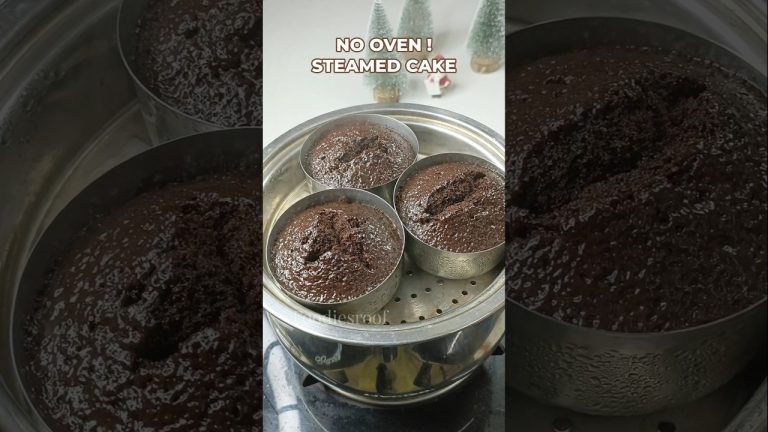 🤤😲Steamed cake ah😱No oven❌No refined sugar 🚫 No eggs🚫 Healthy Ragi chocolate cake in 30 mins💪🔥