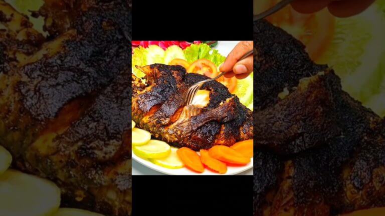 ফিশ BBQ চুলায় তৈরি এত মজার খেতে #shortsvideo #shortsfeed #viral #reels #fishbbq #bbq #food #recipe
