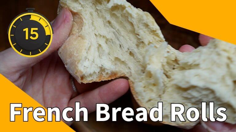 These crusty and fluffy rolls only need 15 minutes of your time | Overnight Rise = A Great Ferment