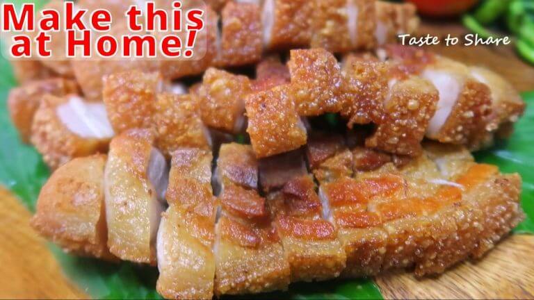 Do not Fry Pork Belly directly💯👌 Easy method How to make Crispy Pork Belly❗️