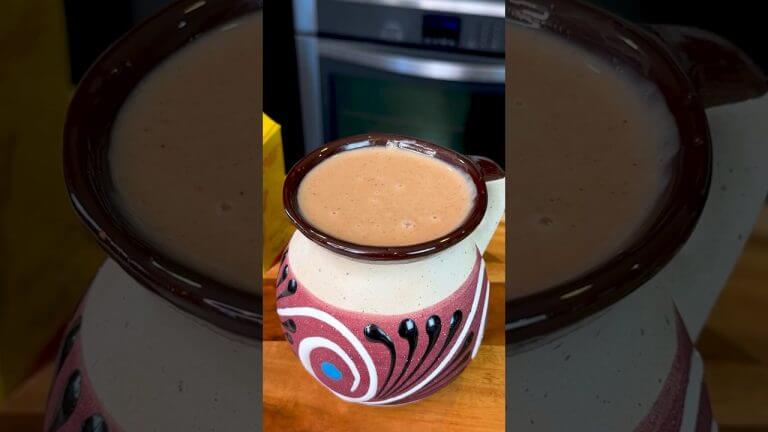 Atole de Avena con Chocolate Abuelita Recipe #shorts